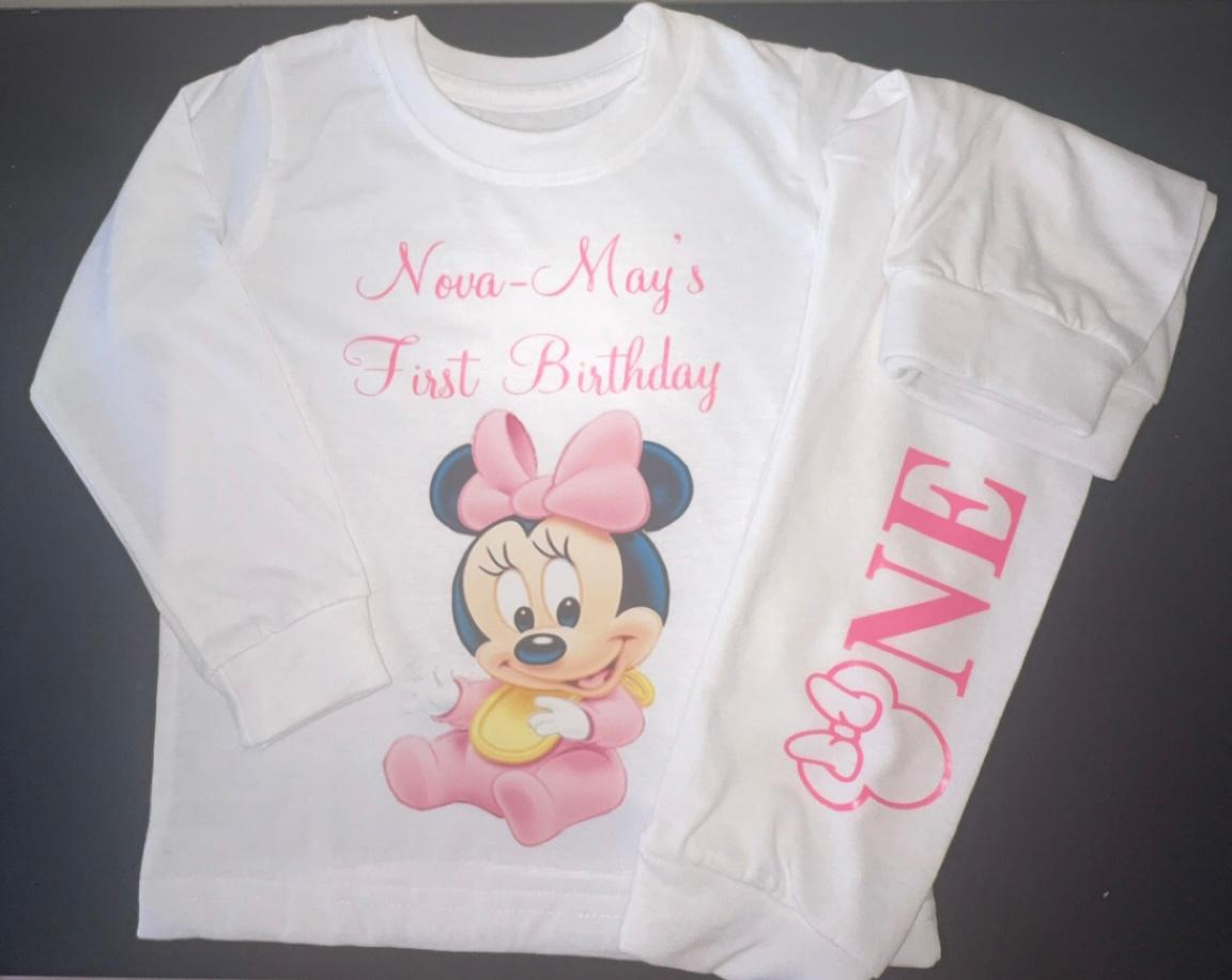 Minnie Mouse Birthday Pjs